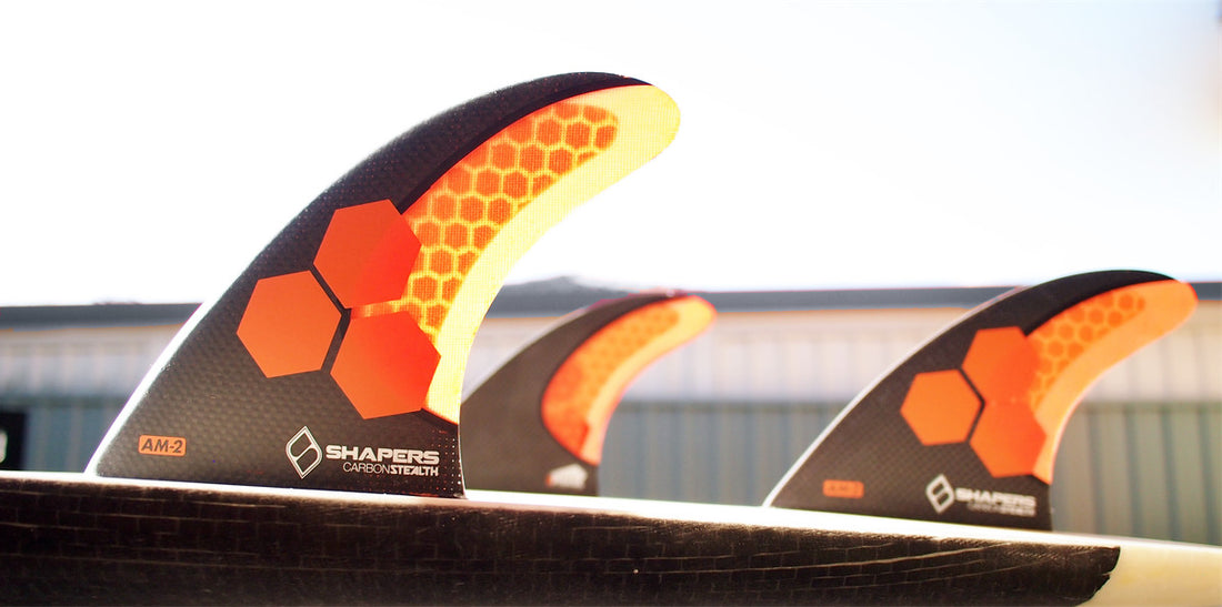 Shapers Fins - AM2 Stealth (Future) - Orange - Large