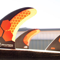 Shapers Fins - AM2 Stealth (Future) - Orange - Large