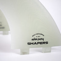 Shapers Fins - AP 5.55" Retro Keels (FCS 1) Asher Pacey - Natural