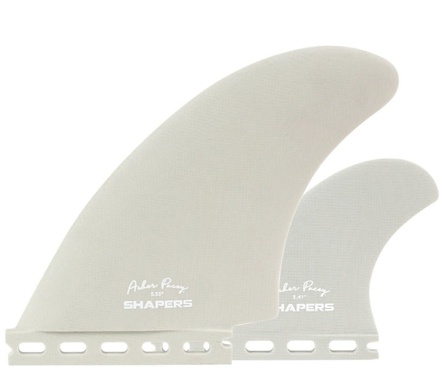Shapers Fins - AP 5.5" Retro Keels (Futures) - Cool Grey