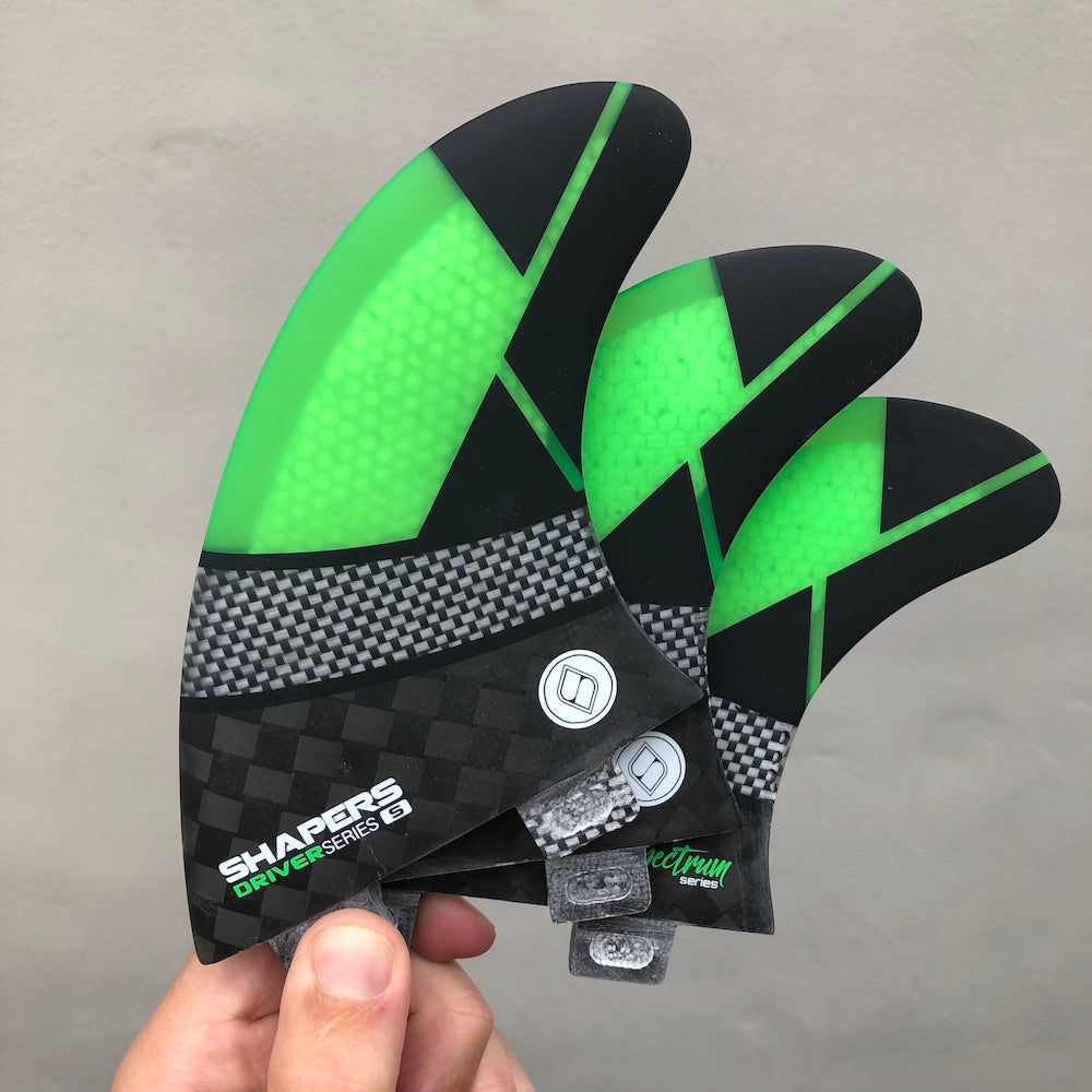 Shapers Fins - Driver (FCS) - Green - Small