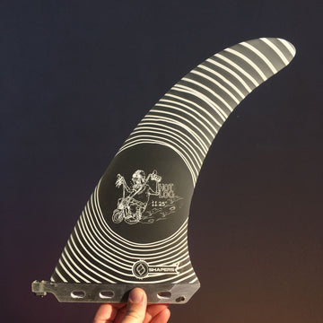 Shapers Fins - 11.25" Hot Log - Smoke Swirl