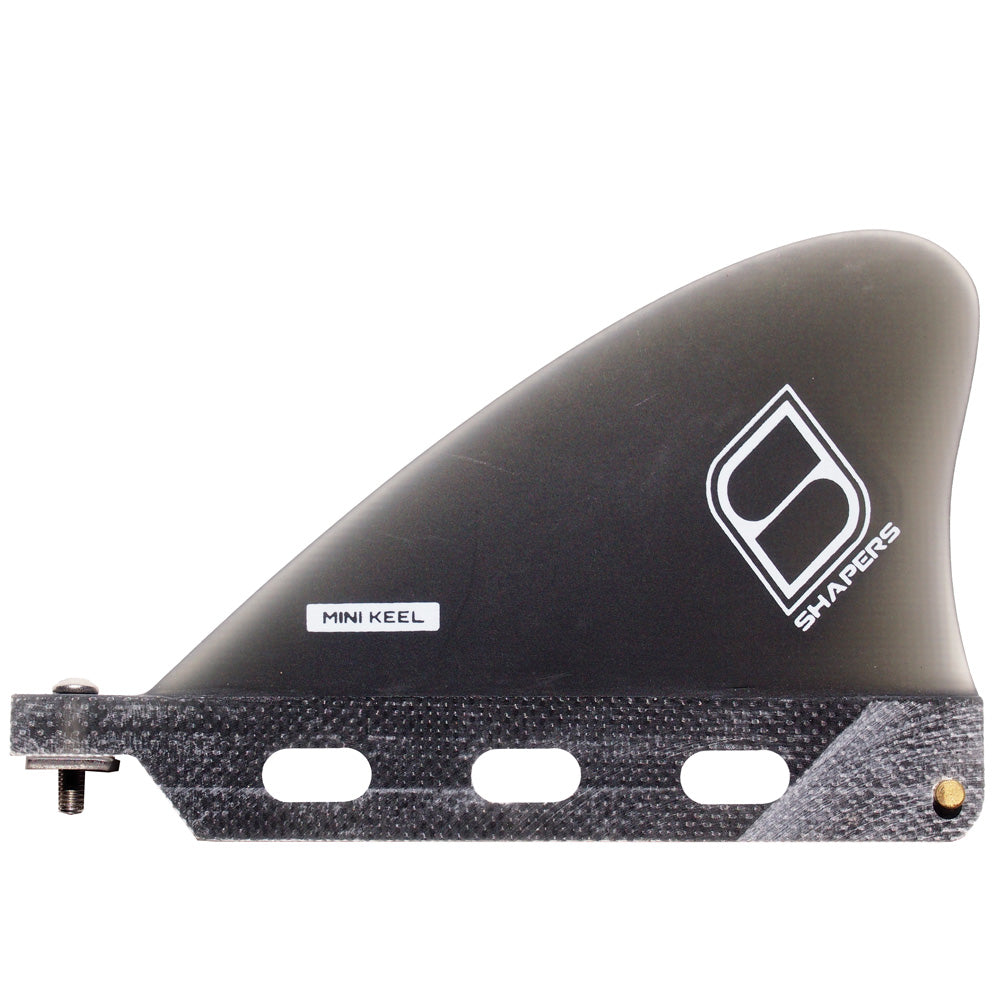 Shapers Fins - 3.15" Mini Keel Box Fin - Smoke