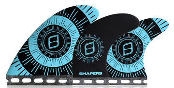 Shapers Fins - Pivot Tri-Quad-5 Fin (Futures) - Blue - Large