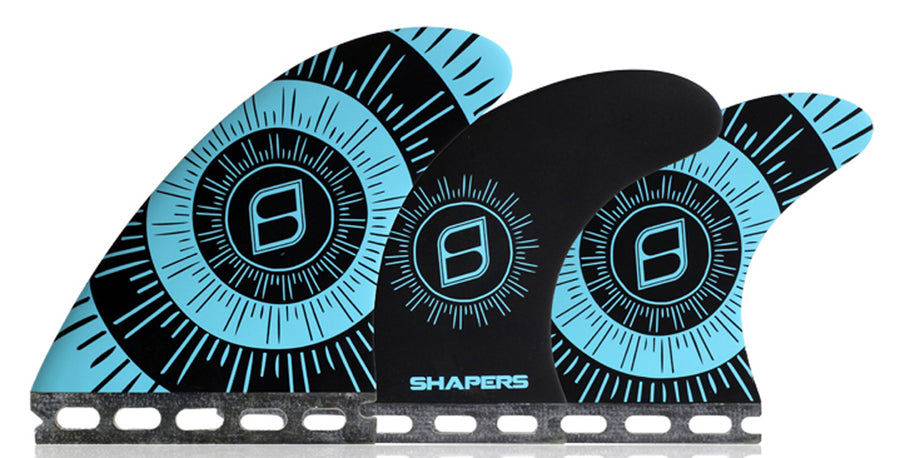 Shapers Fins - Pivot Tri-Quad-5 Fin (Futures) - Blue - Large