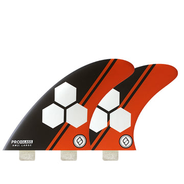 Shapers Fins - AM2 Pro Glass (FCS 1) - Orange - Large