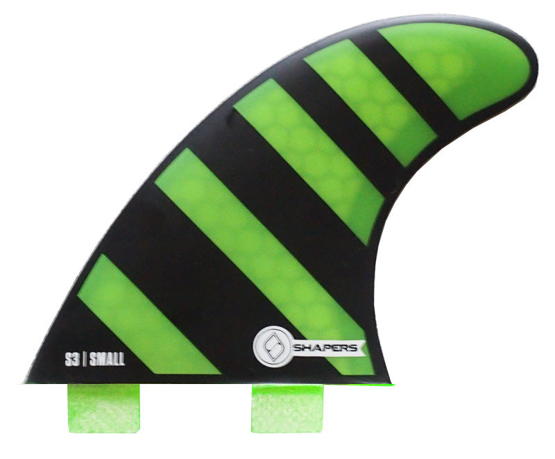 Shapers Fins - S3 (FCS) - Green - Small