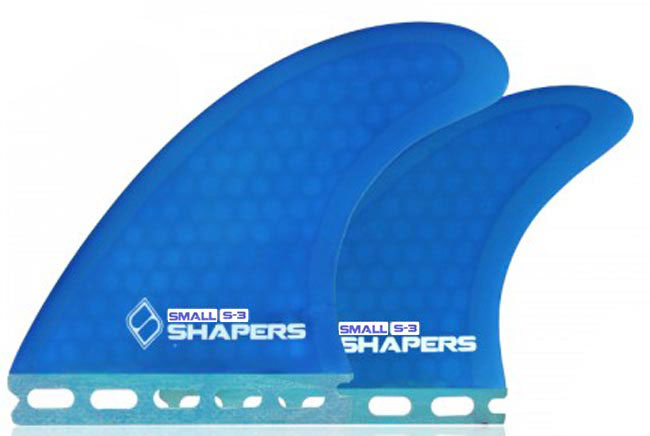 Shapers Fins - SQ3 Quad (Futures) - Blue - Small