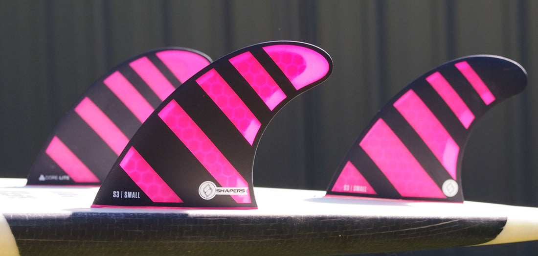 Shapers Fins - S3 (Future) - Pink - Small