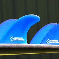 Shapers Fins - SQ3 Quad (Futures) - Blue - Small