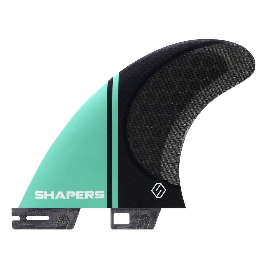 Shapers Fins - Small Stealth S2 - Turquoise (FCS 2 Compatible)