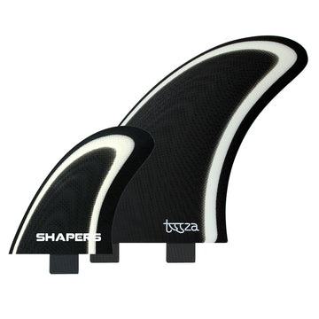 Shapers Fins - 5.86" Darcy Twinzer (FCS1) Twin Fins + Quad Trailers