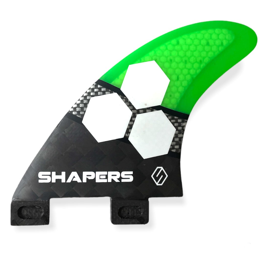 Shapers Fins - AM1 Spectrum Quad Rears (FCS1) - Green - Medium