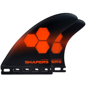 Shapers Fins - AM1 Tri-Quad-5 Fin (Futures) - Orange - Medium