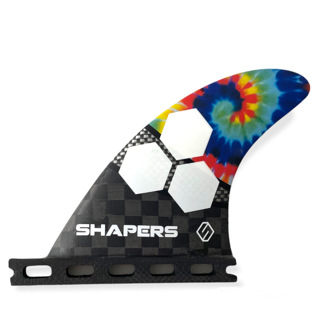 Shapers Fins - AM3 Spectrum Quad Rears (Futures) - Tie Dye - Small