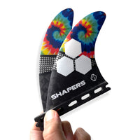 Shapers Fins - AM3 Spectrum Quad Rears (Futures) - Tie Dye - Small