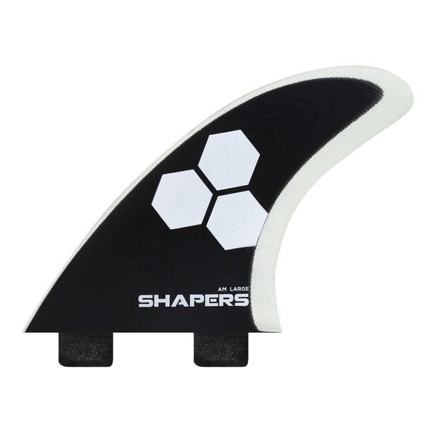 SHAPERS AM LARGE サーフボードフィン Shapers Fins - AM Large Pro-Glass (FCS1) - White – Wetfins