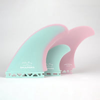 Shapers Fins - AP 5.59" (Futures) Asher Pacey Twin Fins + Trailer - Candy
