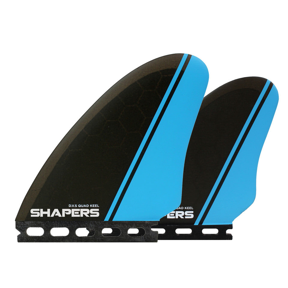 Shapers Fins - DVS Keel Quad (Futures) - Blue