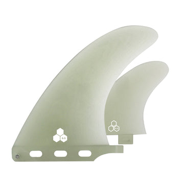 Shapers Fins - 2+1 Channel Islands, 6.5" + 4" FCS Sides - Natural