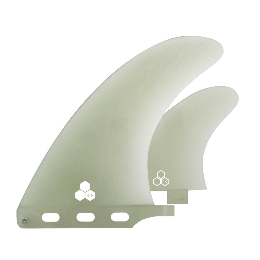 Shapers Fins - 2+1 Channel Islands, 6.5" + 4" FCS Sides - Natural