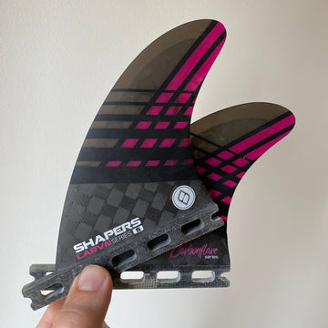 Shapers Fins - CARVN QR Quad Rears (Futures) - Pink