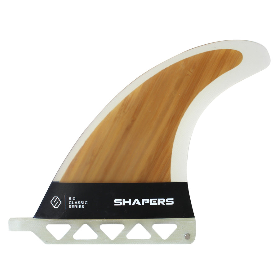 Shapers Fins - 6" Classic Dolphin - Wood