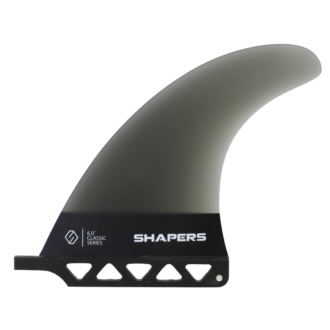 Shapers Fins - 6" Classic Dolphin - Smoke