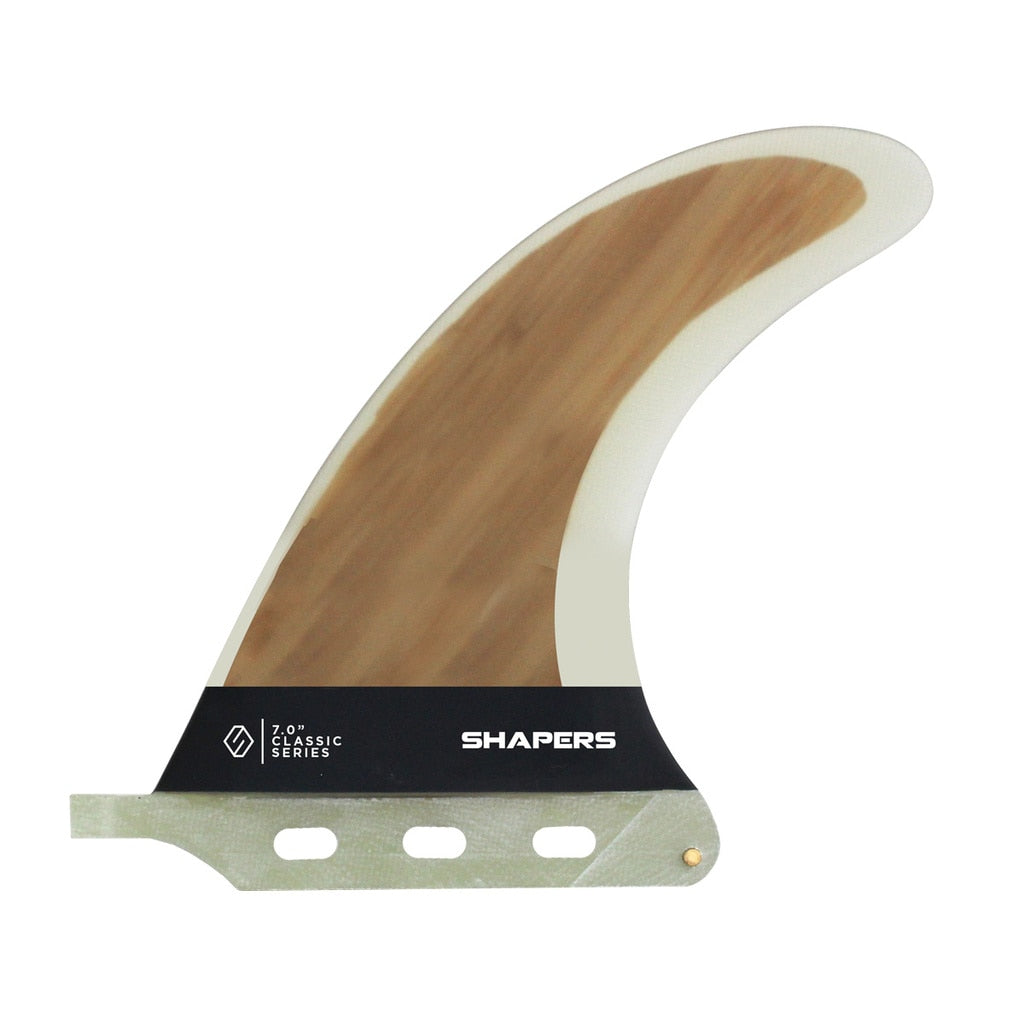 Shapers Fins - 7" Classic Dolphin - Wood