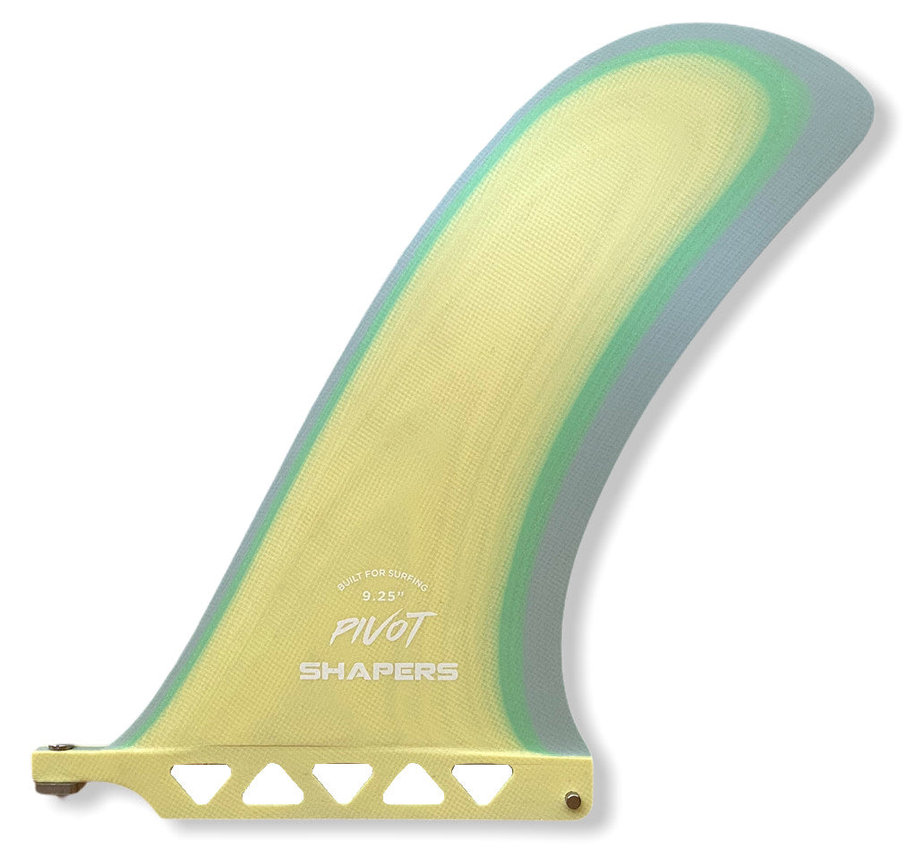 Shapers Fins - 9.25" Pivot - Lemon Mint Grey