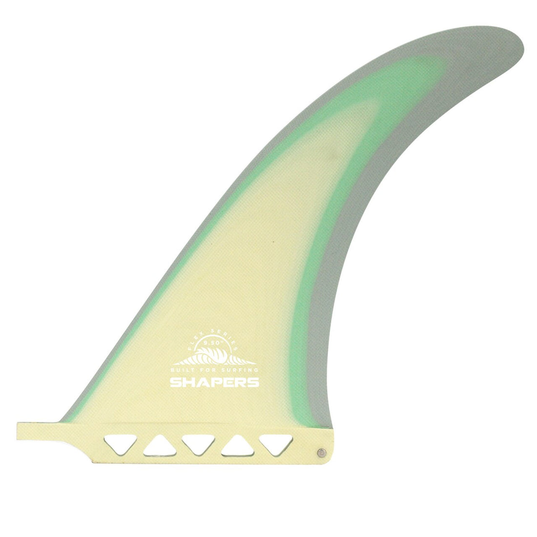 Shapers Fins - 9.5" Flex - Lemon Mint Grey