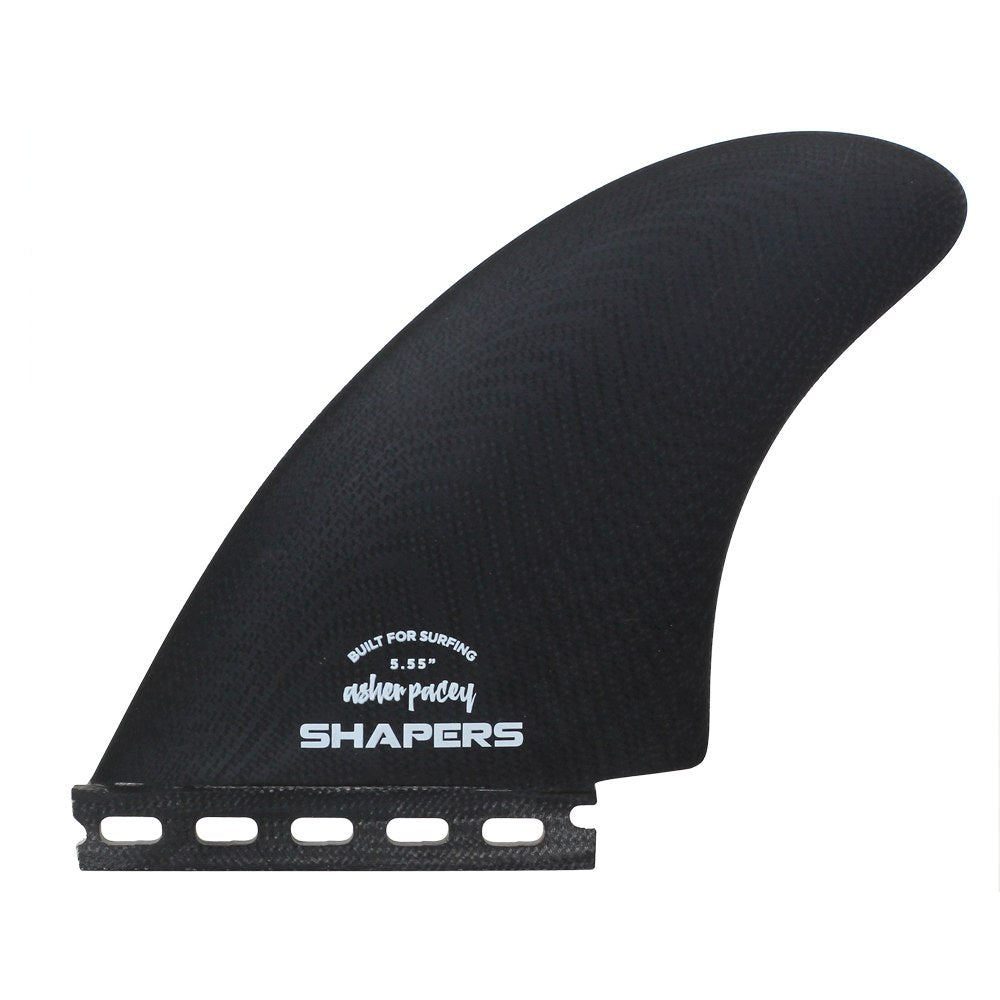 Shapers Fins - AP 5.5" Retro Keels (Futures) Asher Pacey - Black