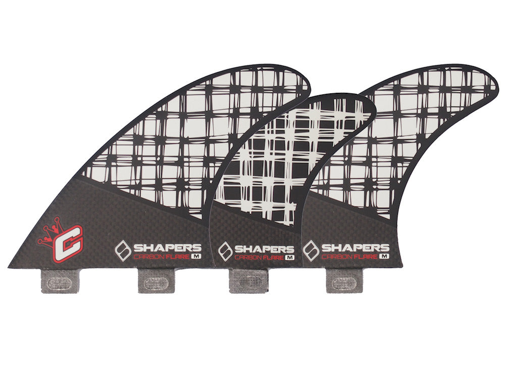 Shapers Fins - Clayton 5 Fin Set (FCS) - Plaid - Medium