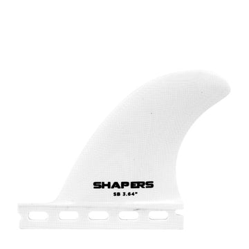 Shapers Fins - SB 3.64" Side Fins (Futures) - White