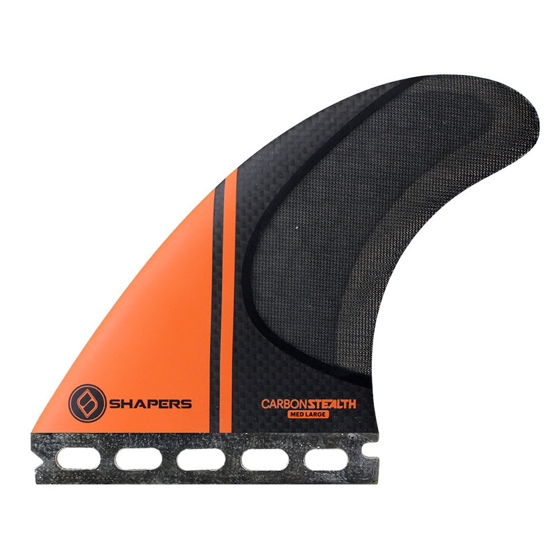 Shapers Fins - Stealth Medium/Large (Futures) - Orange