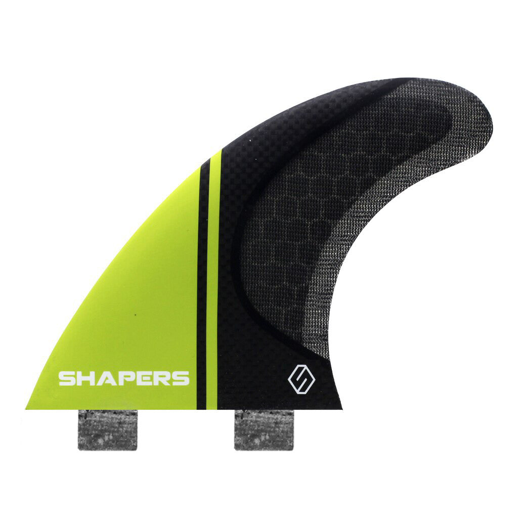 Shapers Fins - Stealth Medium (FCS 1) - Lime Green