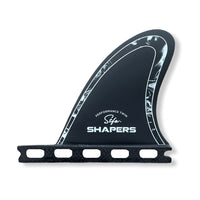 Shapers Fins - STFX Twin Fins +Trailer (Futures) - Black White