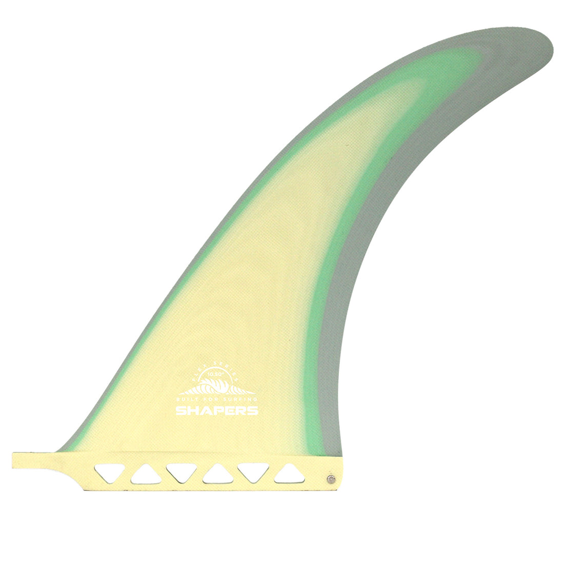 Shapers Fins - 10.50" Flex - Lemon Mint Grey