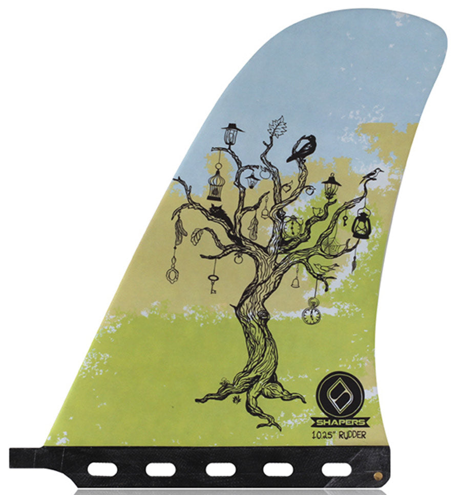 Shapers Fins - 10.25" Rudder - Tree of Life