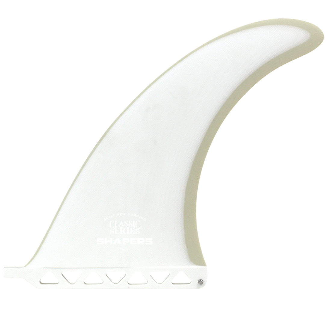 Shapers Fins - 10" Classic Series  - Nude White