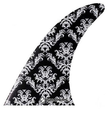 Shapers Fins - 11" Hook (Glass On) - Black Print
