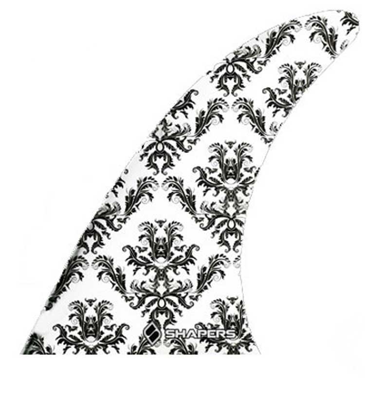 Shapers Fins - 11" Hook (Glass On) - White Print