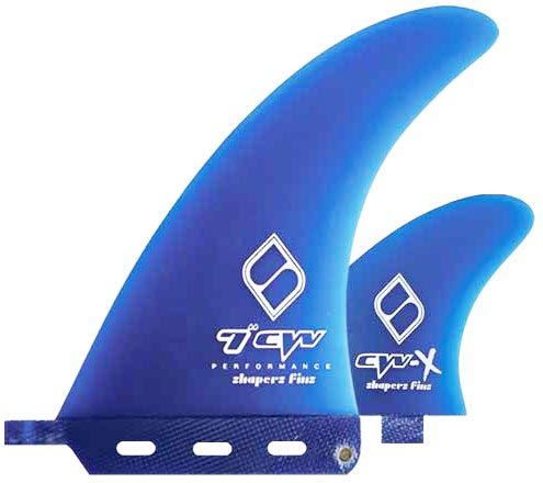Shapers Fins - 7" Clearwater 2+1(FCS) - Blue