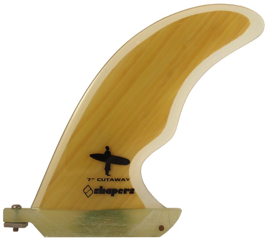 Shapers Fins - 7" Cutaway - Wood (Bamboo)