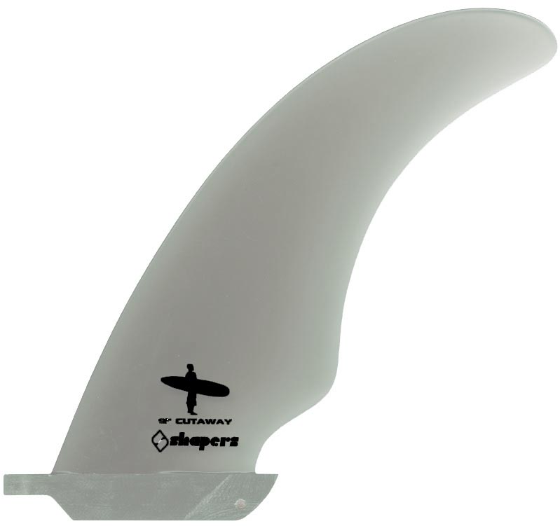 Shapers Fins - 9" Cutaway - Clear