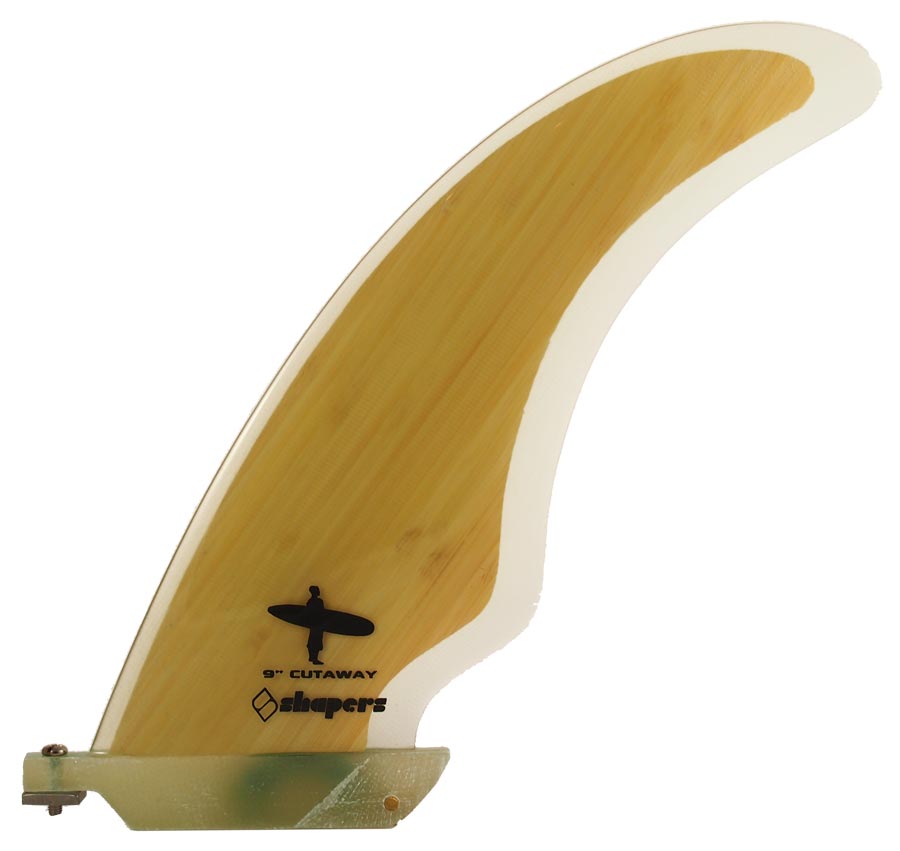 Shapers Fins - 9" Cutaway - Wood (Bamboo)