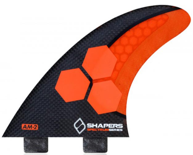 Shapers Fins - AM2 Stealth (FCS) - Orange - Large