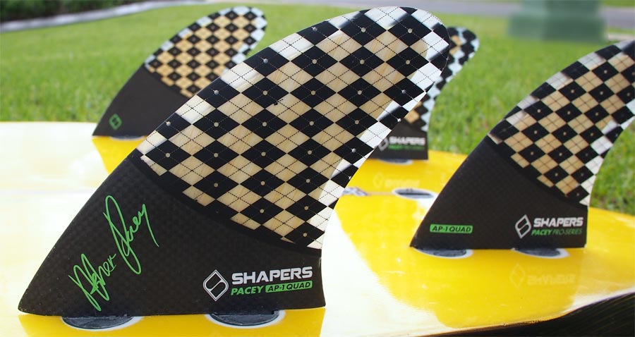 Shapers Fins - AP1 Quad (Future) - Asher Pacey - Small-Medium