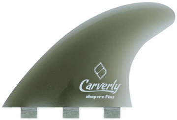 Shapers Fins - Carverley Twin Fins (FCS) - Clear/Smoke