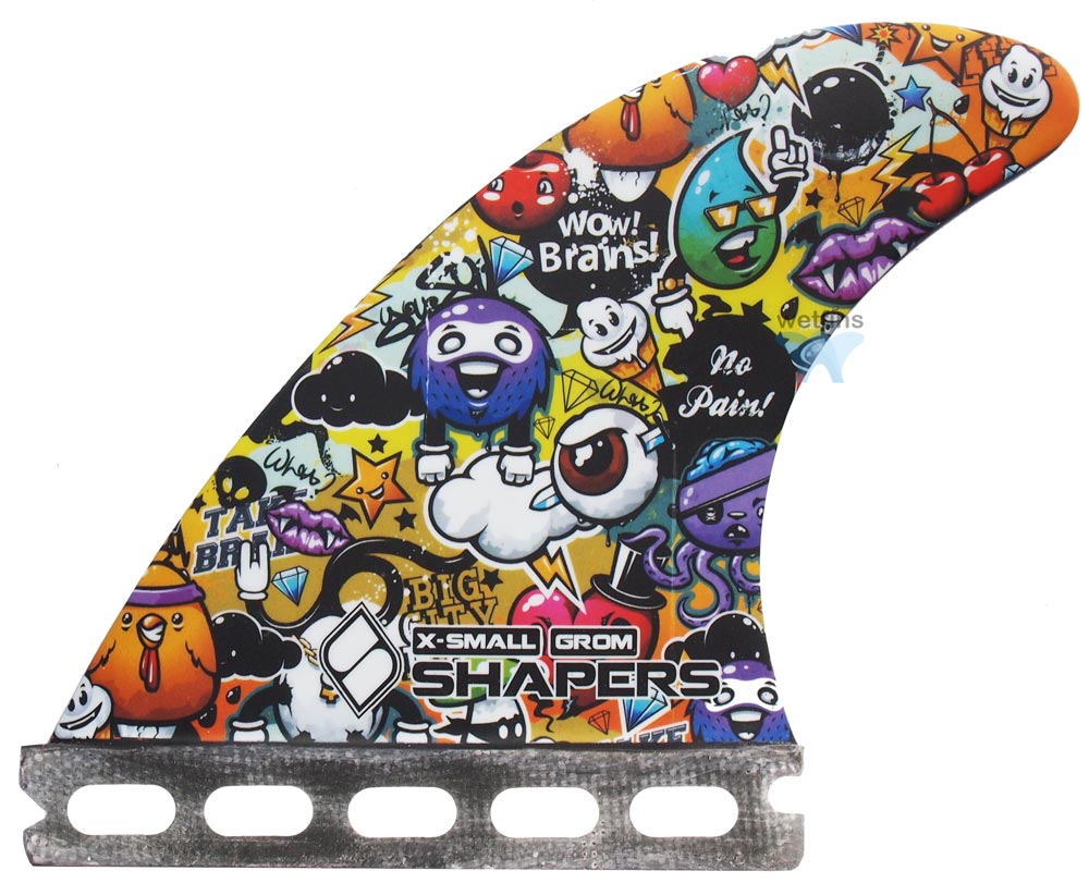 Shapers Fins - Grom Graffiti (Futures) - X-Small